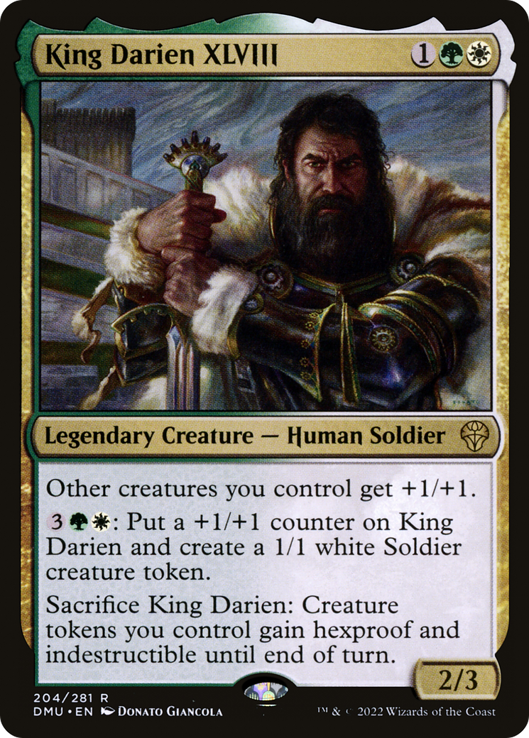 King Darien XLVIII (DMU-204) [Dominaria United] Foil MTG Single Wizards of the Coast