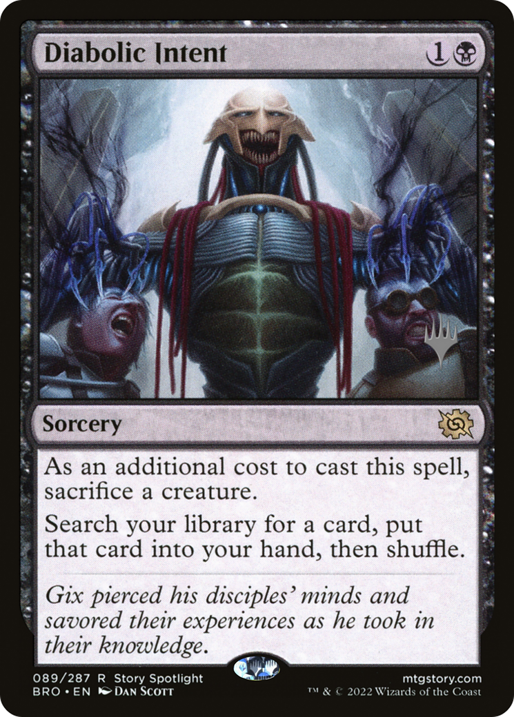 Diabolic Intent (PPBRO-089) [The Brothers' War Promos] MTG Single Wizards of the Coast