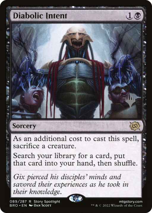 Diabolic Intent (PPBRO-089) [The Brothers' War Promos] MTG Single Wizards of the Coast