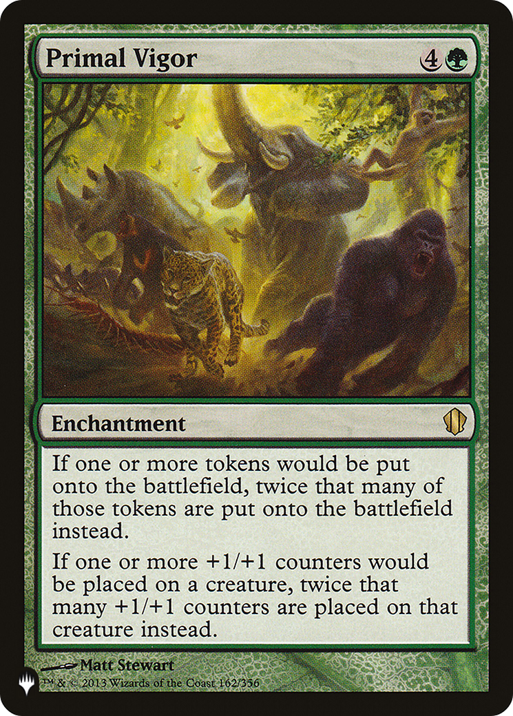 Primal Vigor (LIST-162/356) [Mystery Booster] The List MTG Single Wizards of the Coast