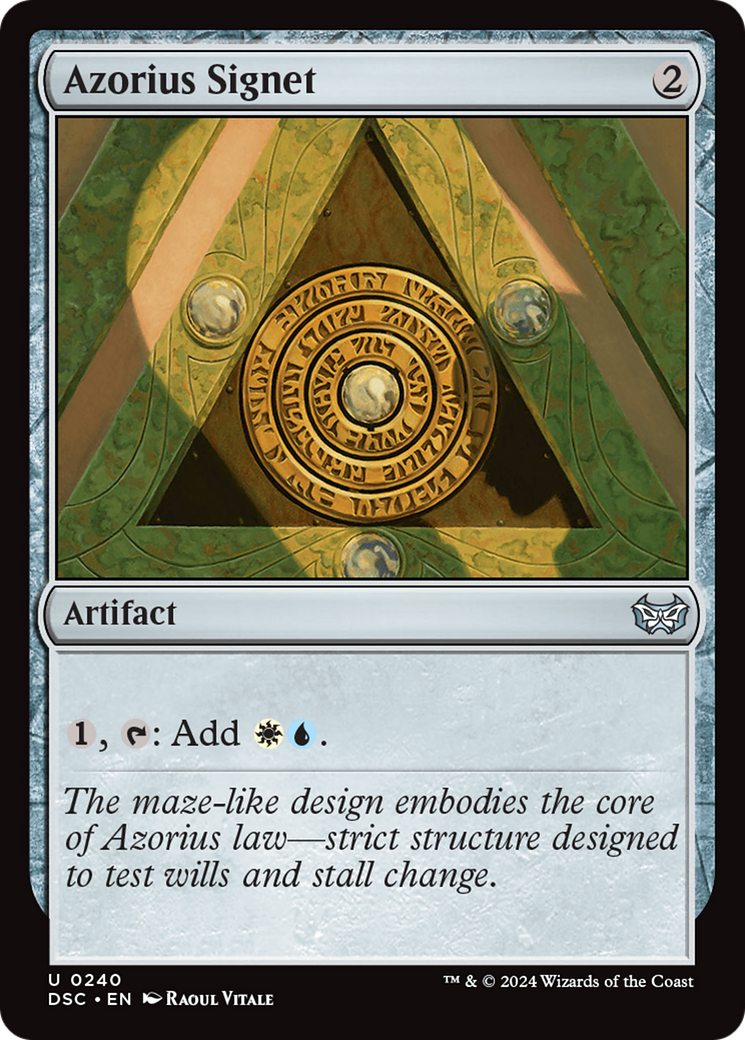 Azorius Signet (DSC-240) [Duskmourn: House of Horror Commander] MTG Single Wizards of the Coast
