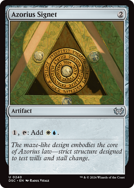 Azorius Signet (DSC-240) [Duskmourn: House of Horror Commander] MTG Single Wizards of the Coast