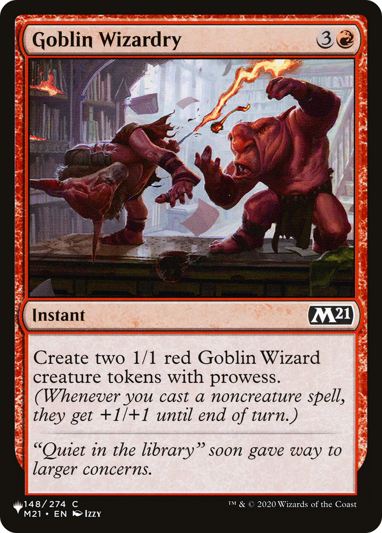 Goblin Wizardry (LIST-M21-148) [Mystery Booster] The List MTG Single Wizards of the Coast