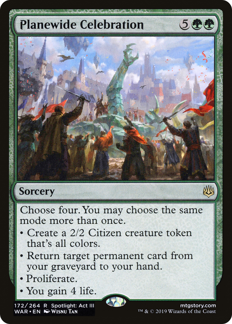 Planewide Celebration (WAR-172) [War of the Spark] Foil MTG Single Wizards of the Coast