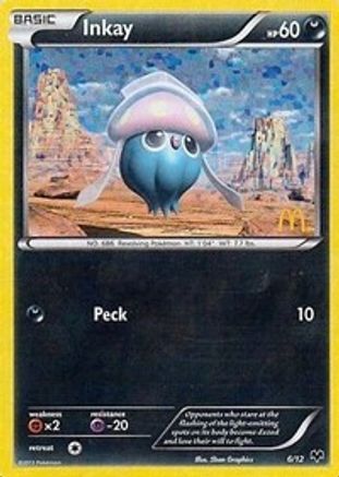 Inkay - 6/12 (/12) Holofoil [Promos: McDonalds Promos 2014] Pokemon Single Pokémon