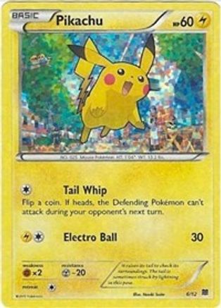 Pikachu - 6/12 (/12) Holofoil [Promos: McDonalds Promos 2015] Pokemon Single Pokémon