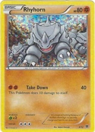 Rhyhorn - 8/12 (/12) Holofoil [Promos: McDonalds Promos 2015] Pokemon Single Pokémon