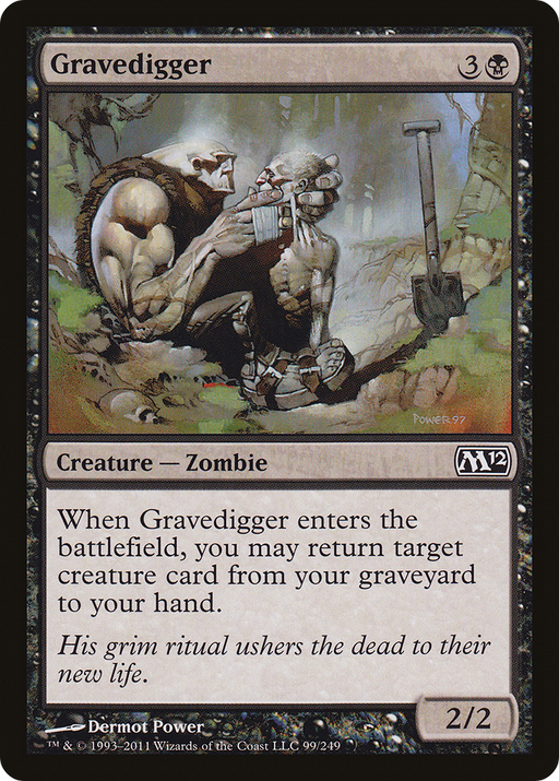 Gravedigger (M12-099) [Magic 2012] Foil MTG Single Wizards of the Coast