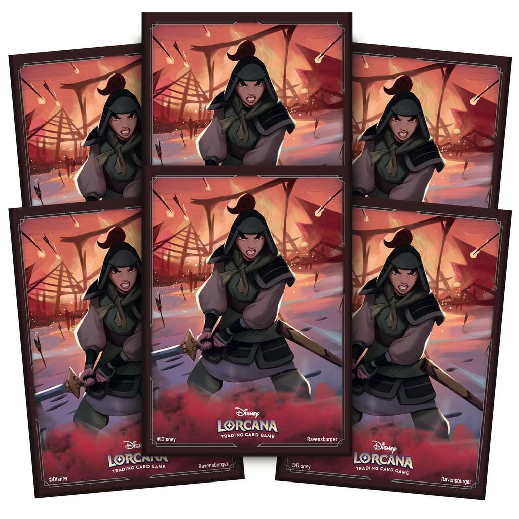 Disney Lorcana: Matte Art Sleeves - "Mulan" Rise of the Floodborn 65Ct Card Sleeves Ravensburger