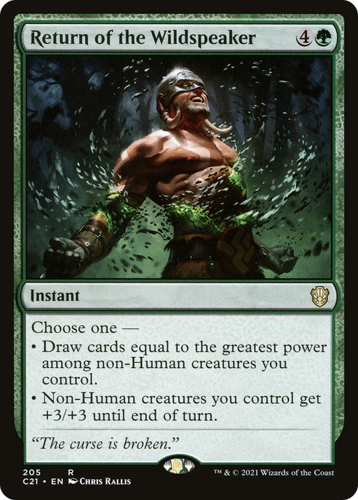 Return of the Wildspeaker (C21-205) [Commander 2021] MTG Single Wizards of the Coast