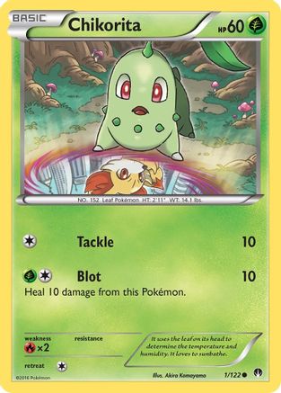 Chikorita (1/122) [XY: BREAKpoint] Pokemon Single Pokémon