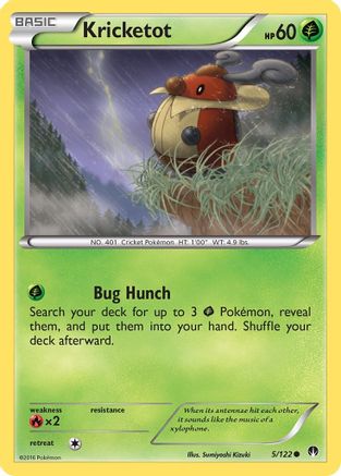 Kricketot (5/122) Reverse Holofoil [XY: BREAKpoint] Pokemon Single Pokémon