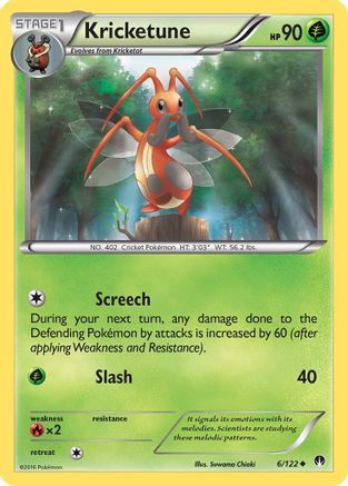 Kricketune (/122) Reverse Holofoil [XY: BREAKpoint] Pokemon Single Pokémon