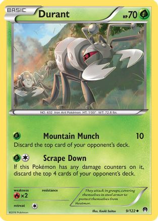 Durant (/122) [XY: BREAKpoint] Pokemon Single Pokémon