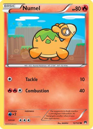 Numel (12/122) Reverse Holofoil [XY: BREAKpoint] Pokemon Single Pokémon