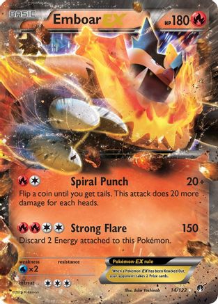 Emboar EX (14/122) Holofoil [XY: BREAKpoint] Pokemon Single Pokémon