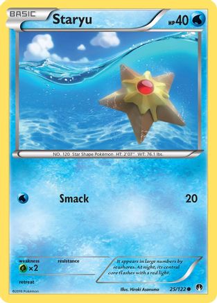 Staryu (25/122) Reverse Holofoil [XY: BREAKpoint] Pokemon Single Pokémon