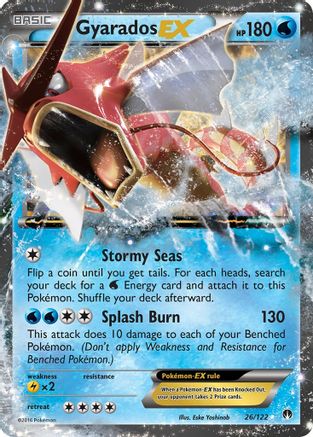 Gyarados EX (26/122) Holofoil [XY: BREAKpoint] Pokemon Single Pokémon