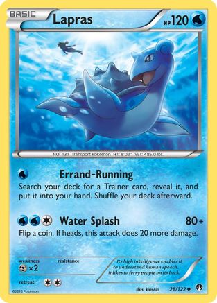 Lapras (28/122) [XY: BREAKpoint] Pokemon Single Pokémon