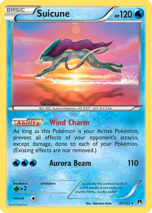 Suicune (30/122) Holofoil [XY: BREAKpoint] Pokemon Single Pokémon