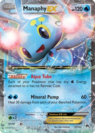 Manaphy EX (32/122) Holofoil [XY: BREAKpoint] Pokemon Single Pokémon