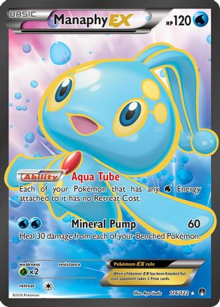 Manaphy EX (Full Art) (116/122) Holofoil [XY: BREAKpoint] Pokemon Single Pokémon