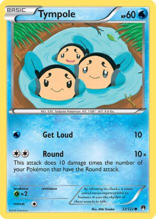 Tympole (33/122) Reverse Holofoil [XY: BREAKpoint] Pokemon Single Pokémon