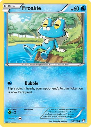 Froakie (38/122) Reverse Holofoil [XY: BREAKpoint] Pokemon Single Pokémon