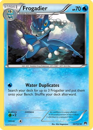 Frogadier (39/122) Reverse Holofoil [XY: BREAKpoint] Pokemon Single Pokémon