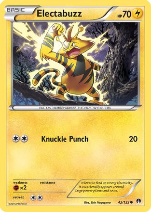 Electabuzz (42/122) [XY: BREAKpoint] Pokemon Single Pokémon