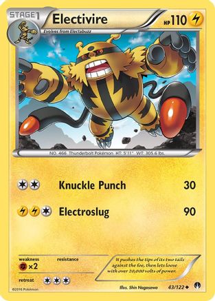 Electivire (/122) [XY: BREAKpoint] Pokemon Single Pokémon