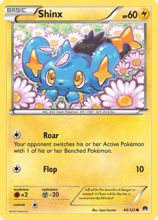 Shinx (44/122) Reverse Holofoil [XY: BREAKpoint] Pokemon Single Pokémon