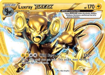 Luxray BREAK (47/122) Holofoil [XY: BREAKpoint] Pokemon Single Pokémon