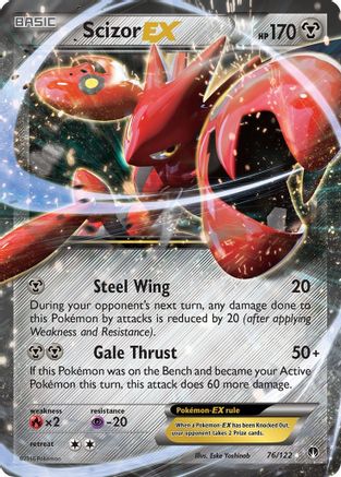 Scizor EX (76/122) Holofoil [XY: BREAKpoint] Pokemon Single Pokémon