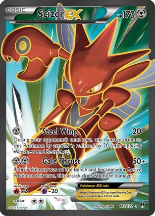 Scizor EX (Full Art) (119/122) Holofoil [XY: BREAKpoint] Pokemon Single Pokémon