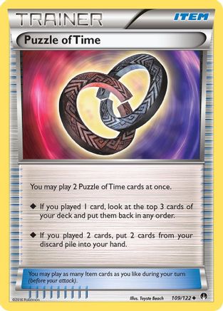 Puzzle of Time (109/122) Reverse Holofoil [XY: BREAKpoint] Pokemon Single Pokémon
