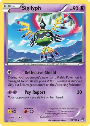 Sigilyph (/122) Reverse Holofoil [XY: BREAKpoint] Pokemon Single Pokémon