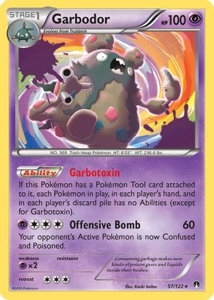 Garbodor (57/122) Holofoil [XY: BREAKpoint] Pokemon Single Pokémon