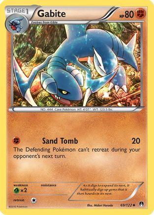 Gabite (69/122) [XY: BREAKpoint] Pokemon Single Pokémon