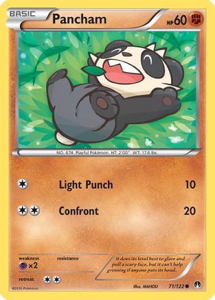Pancham (71/122) [XY: BREAKpoint] Pokemon Single Pokémon