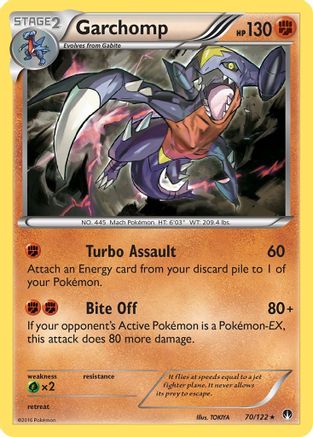 Garchomp (70/122) Holofoil [XY: BREAKpoint] Pokemon Single Pokémon