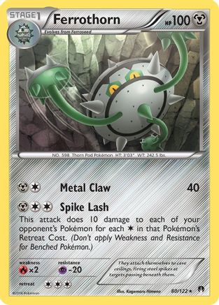 Ferrothorn (/122) [XY: BREAKpoint] Pokemon Single Pokémon