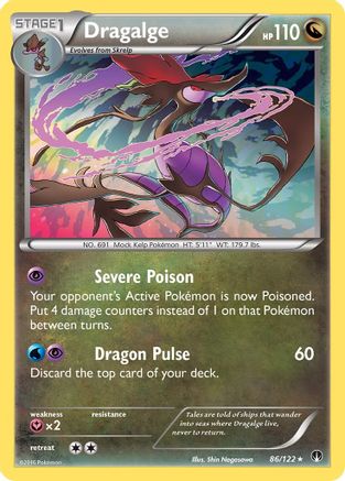 Dragalge (86/122) Reverse Holofoil [XY: BREAKpoint] Pokemon Single Pokémon