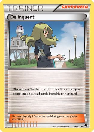 Delinquent (98/122) Reverse Holofoil [XY: BREAKpoint] Pokemon Single Pokémon