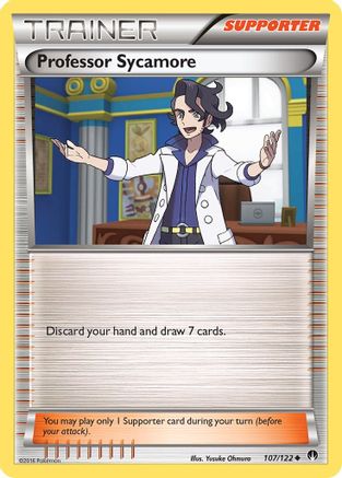 Professor Sycamore (107/122) Reverse Holofoil [XY: BREAKpoint] Pokemon Single Pokémon