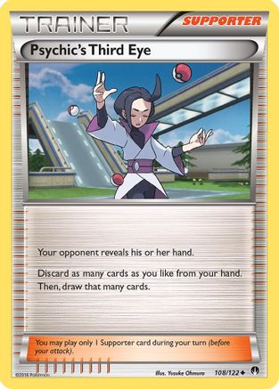 Psychic's Third Eye (108/122) Reverse Holofoil [XY: BREAKpoint] Pokemon Single Pokémon