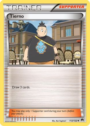 Tierno (112/122) Reverse Holofoil [XY: BREAKpoint] Pokemon Single Pokémon