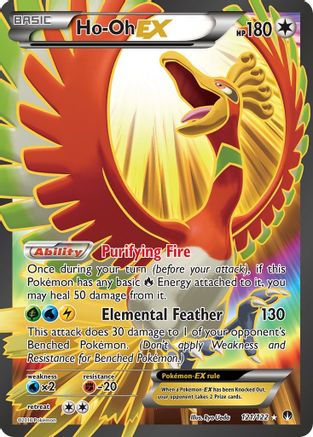 Ho-Oh EX (Full Art) (121/122) Holofoil [XY: BREAKpoint] Pokemon Single Pokémon