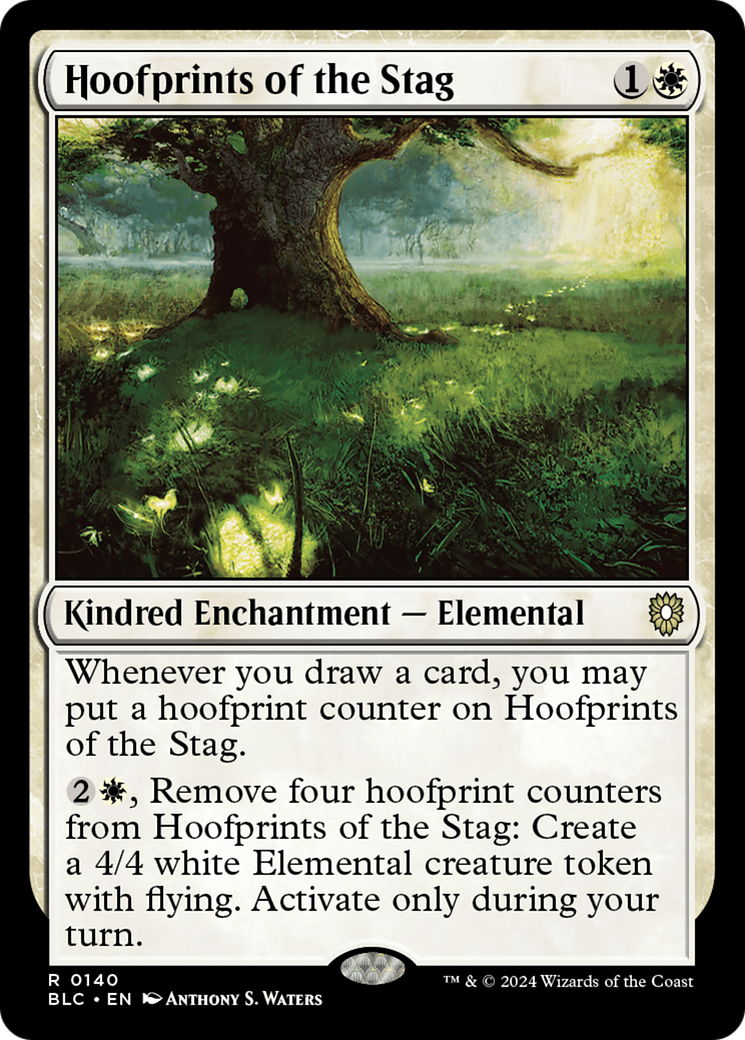 Hoofprints of the Stag (BLC-140) [Bloomburrow Commander] MTG Single Wizards of the Coast