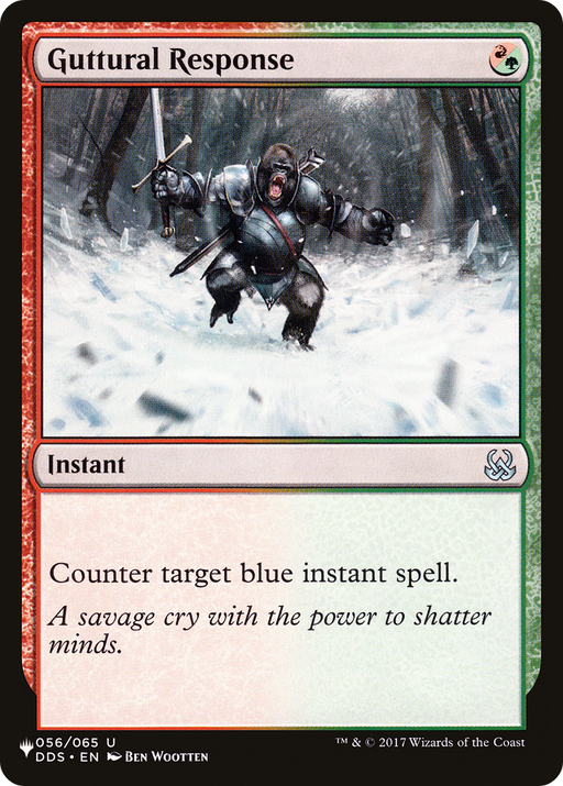 Guttural Response (LIST-056/065) [Mystery Booster] The List MTG Single Wizards of the Coast